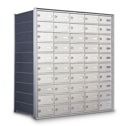 CAD Drawings American Postal Manufacturing Co. Rear Loading 50-Door Horizontal Private Mailbox